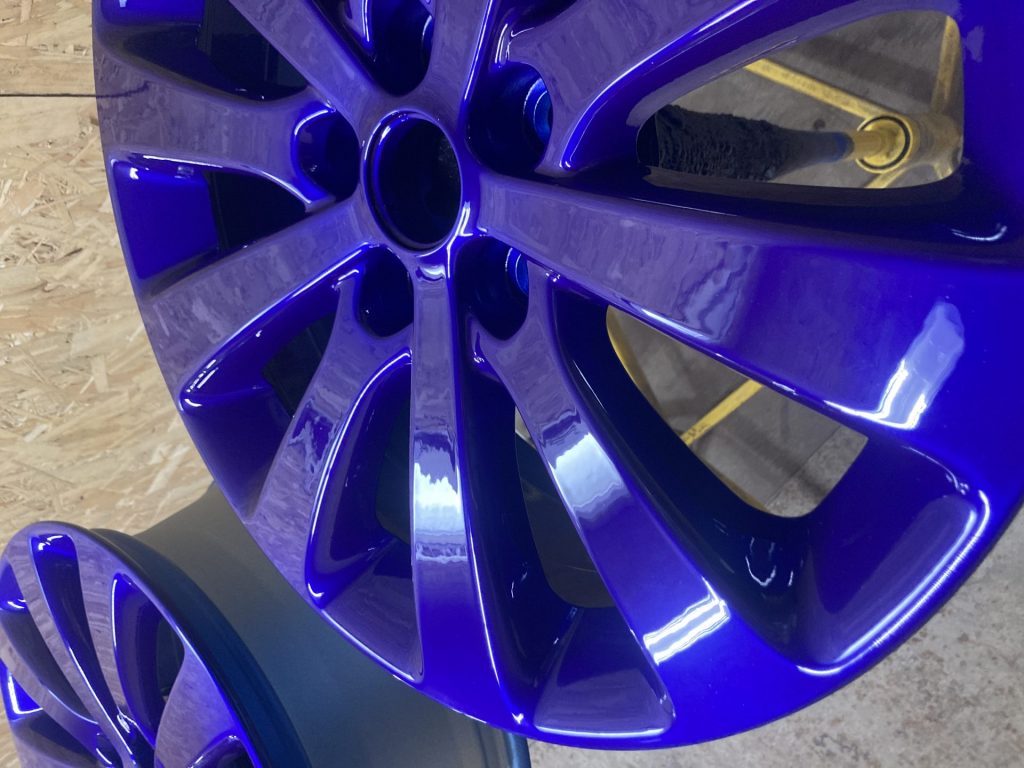 Покраска дисков Opel Astra в синий Кэнди, фото 3