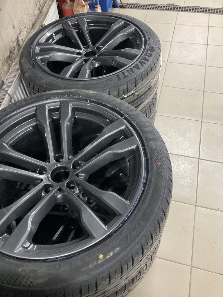 Правка и покраска дисков BMW X6 R20 в графит